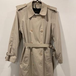 London Fog wool-lined trench coat